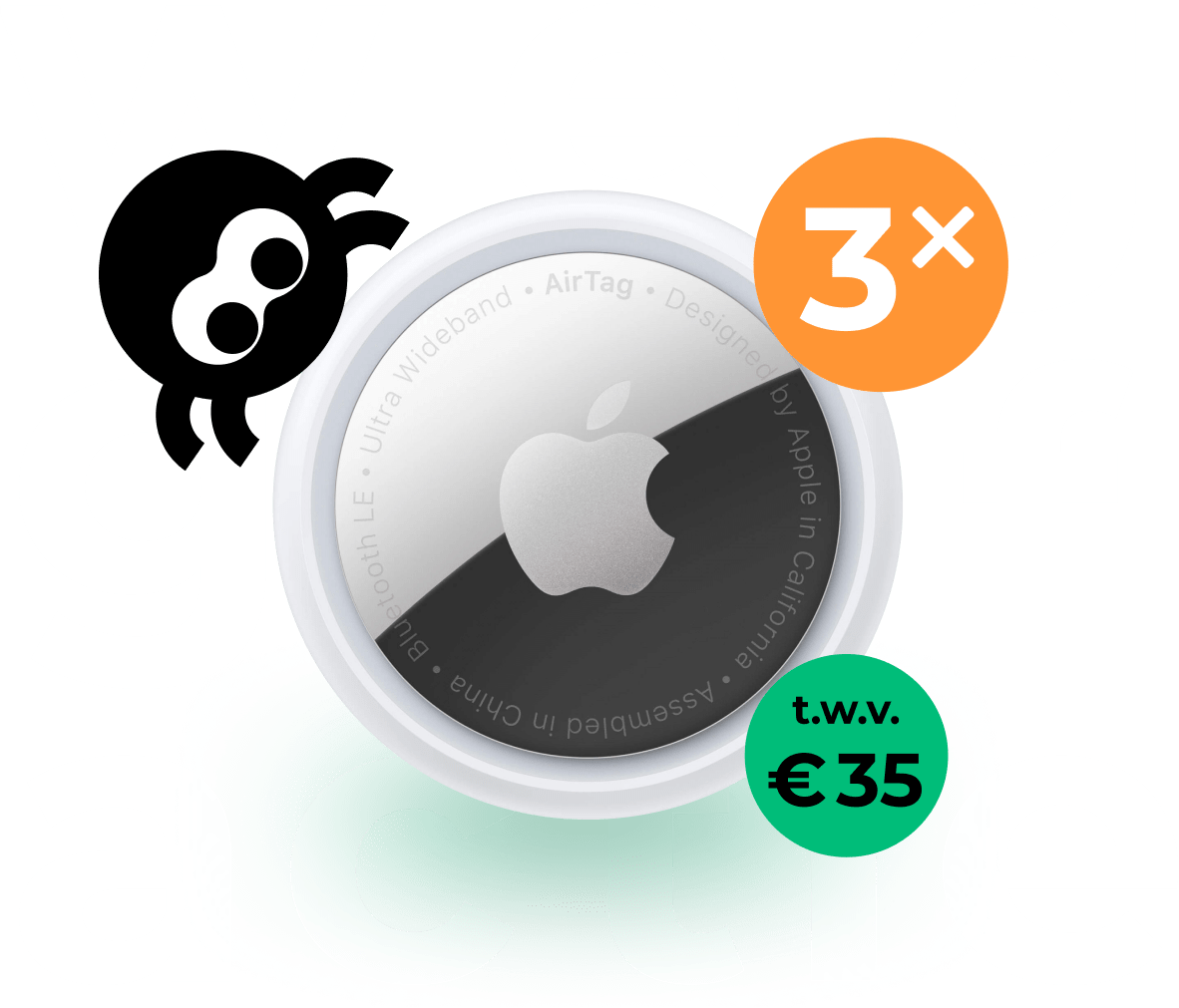Ter promotie van ons platform, geven wij 3x een Apple AirTag t.w.v. 35 euro weg!